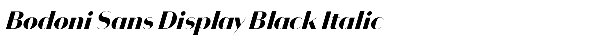 Bodoni Sans Display Black Italic image